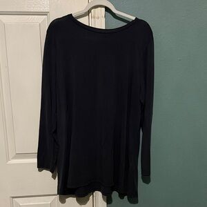 Eileen Fisher Navy Long Sleeve Top